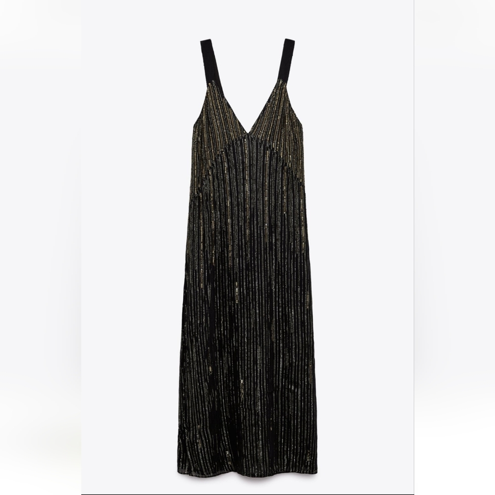 Zara metallic dress